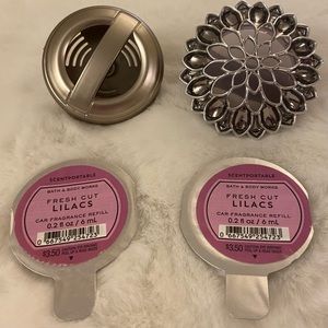 Bath and Body Works Car Bundle Fresh Cut Lilacs